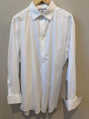 Charles Tyrwhitt Slim White French Cuff 17/35